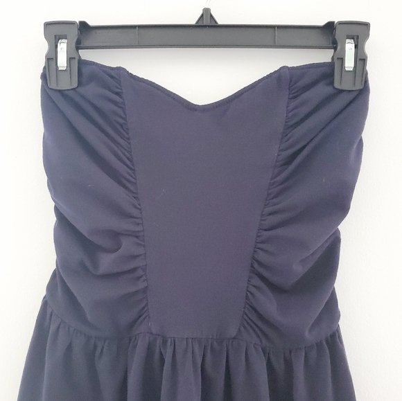 Victoria's Secret bra tops blue strapless dress - Picture 3 of 9